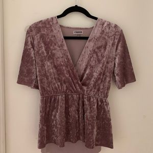 Chelsea28 (Nordstrom) Velvet Surplice Top